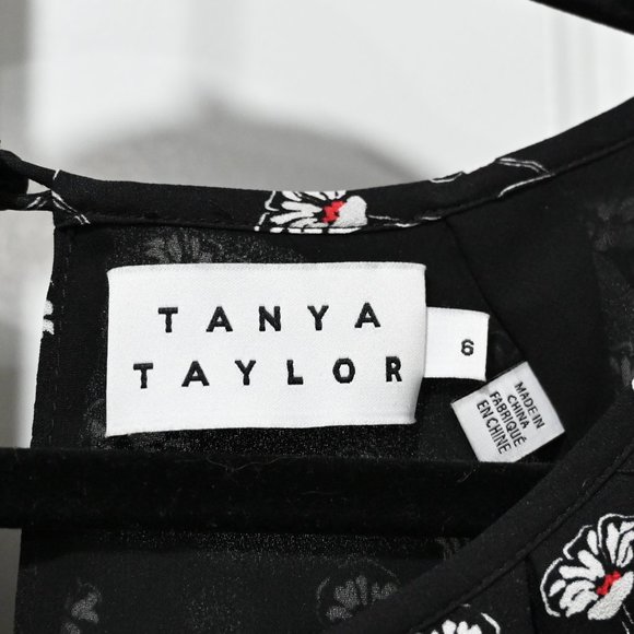 Tanya Taylor Gillian Poppy Print Shirt 100% Silk | Size 6 - Picture 7 of 10